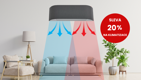 Klimatizace, které chladí i topí a sleva 20 % do 31. srpna