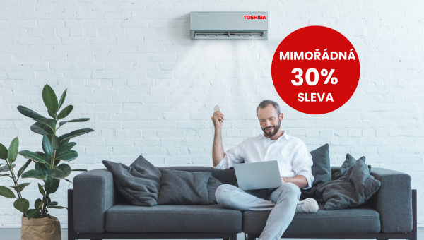 Mimořádná sleva 30 % na klimatizace Toshiba