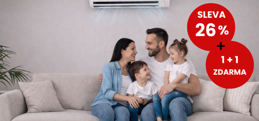 Slevy, které se sčítají: 26% sleva a 1+1 zdarma